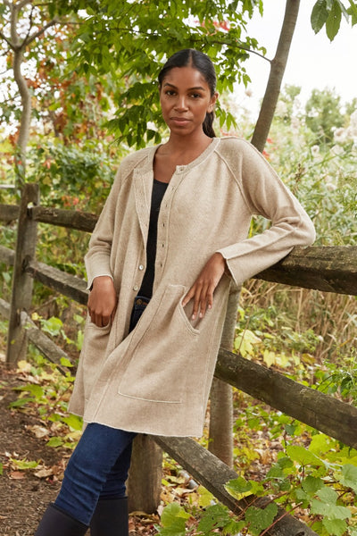 Highland Cashmere Cardigan Coat