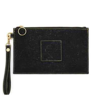 FELLER Bags Black / OS Queen Anne Cork Wristlet Pouch
