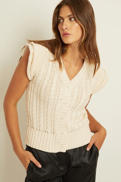 Giselle Ruffle Cardigan - FELLER