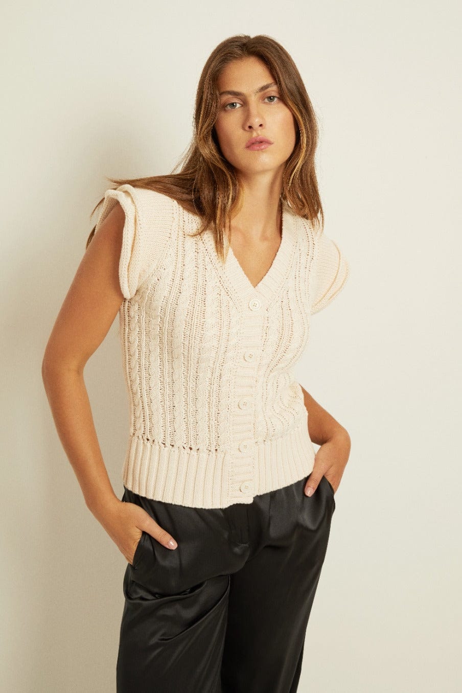 Giselle Ruffle Cardigan - FELLER