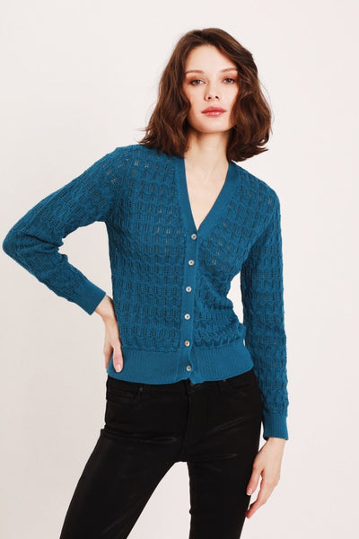 Sadie Zigzag Lace Cardi - FELLER