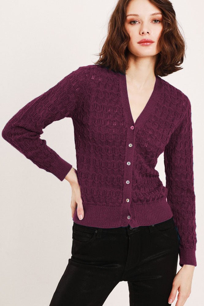 Sadie Zigzag Lace Cardi - FELLER