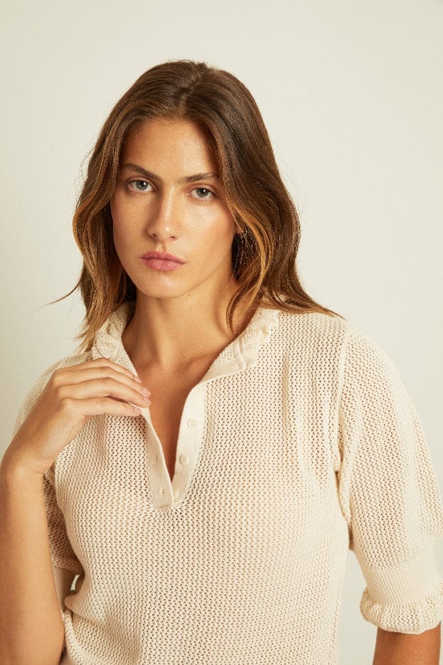 Suzette Ruffle Henley - FELLER